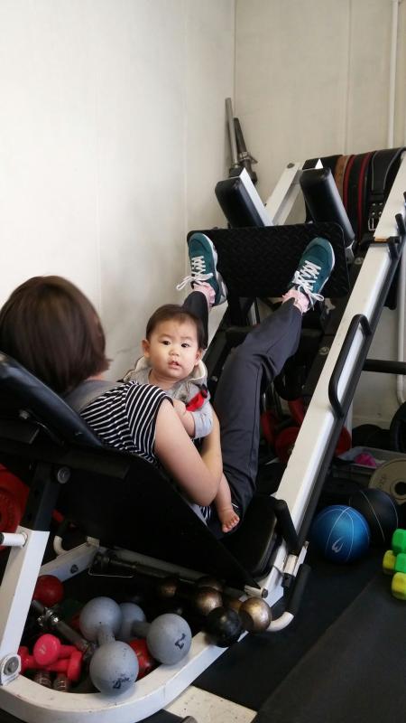 赤ちゃんとトレーニング